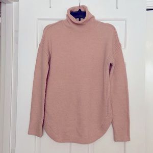 Gap mock neck blush sweater